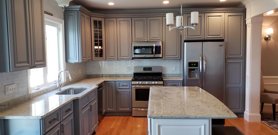 kitchen Cabinet refinishing painting greater boston ma